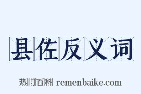 县佐反义词是什么意思的图片